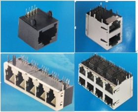 Network connector RJ45 series，photoelectric connector SFP series on-line.